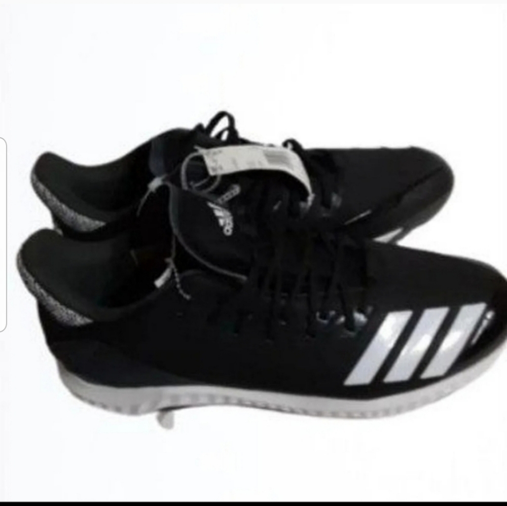 ADIDAS ICON BOUNCE METAL Mens New Baseball Cleats Black Size: 12.